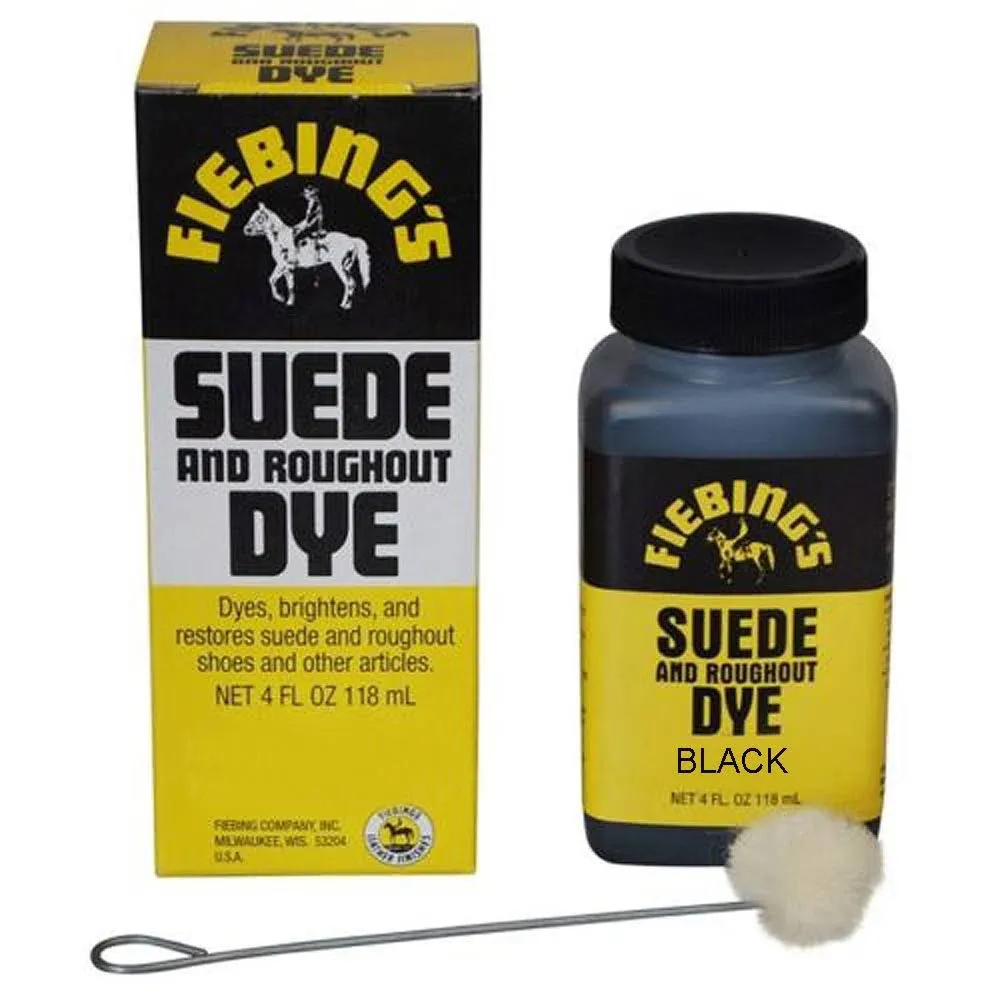 Fiebing's Suede & Roughout Dye Black 4 Ounce