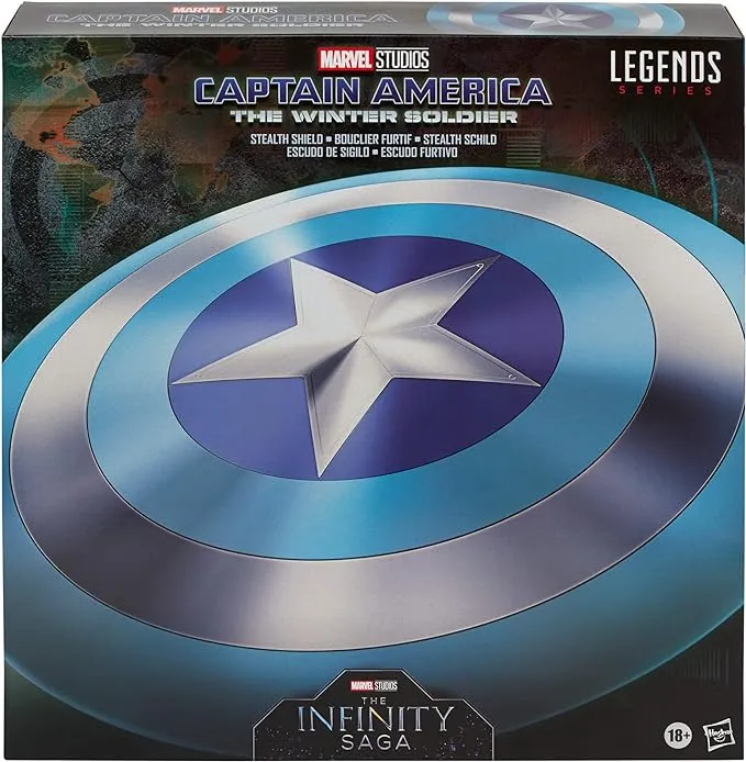 Marvel Hasbro Marvel Legends Series Stealth Shield Captain America Winter Soldier Collectible Cosplay Item for Adults Ages 14 and Up