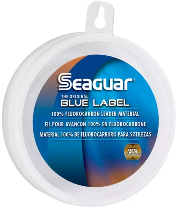 Seaguar Blue Label 100% Flourocarbon Fishing Line Leader, Freshwater, Multiple Sizes