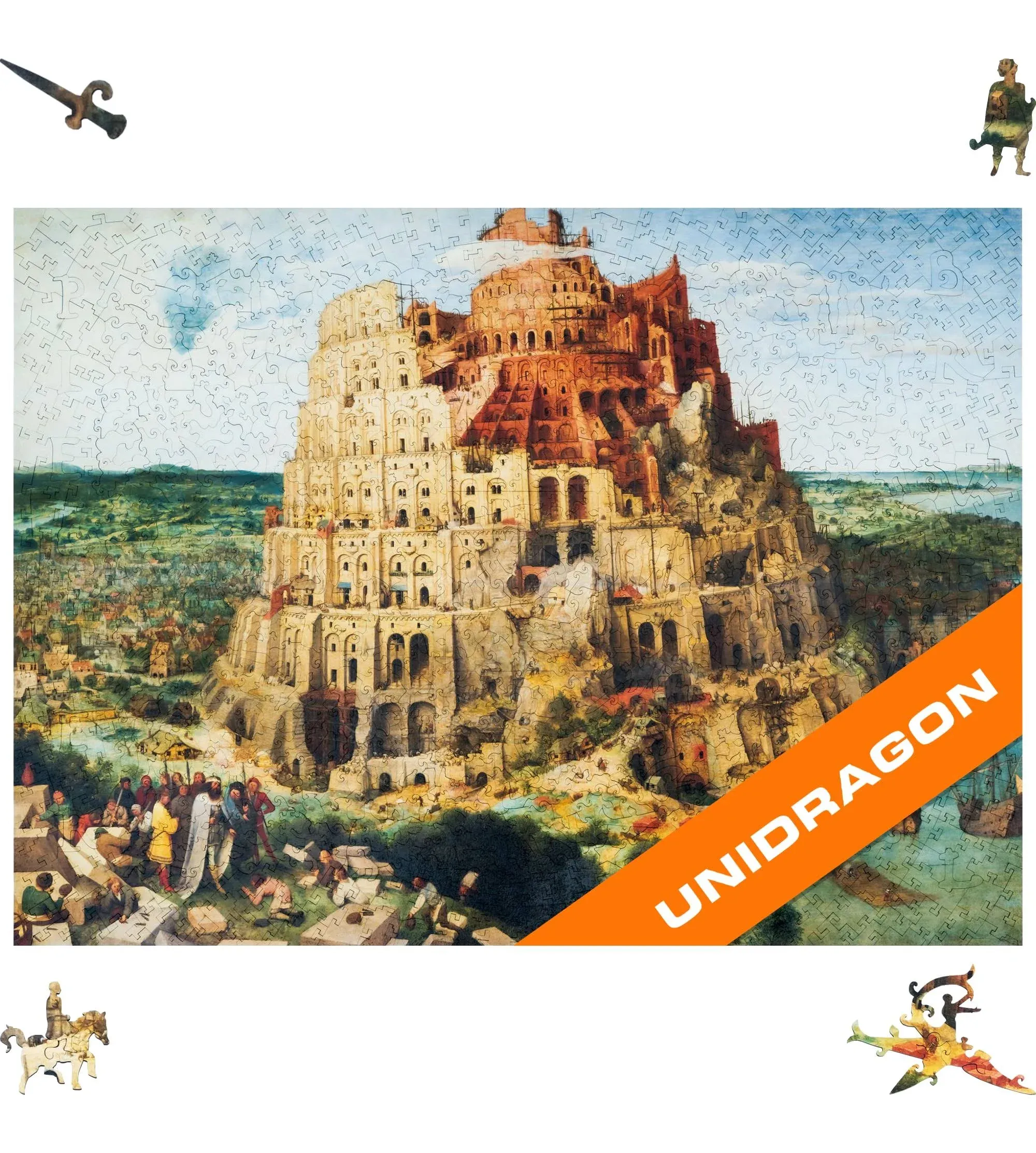 The Tower of Babel Wooden Puzzle - 1,000 Pieces