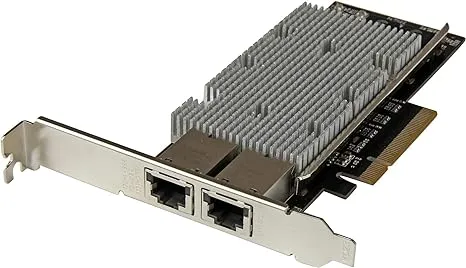 StarTech.com 2-Port PCI Express 10GBase-T Ethernet Network Card - 10GbE Network Interface Card with Intel X540 Chip