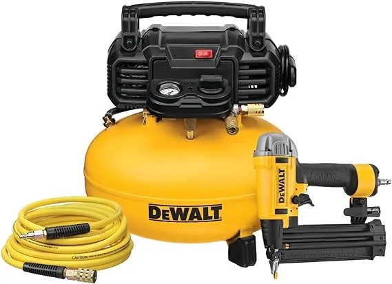 6 Gal. 18-Gauge Brad Nailer and Heavy-Duty Pancake Electric Air Compressor Combo