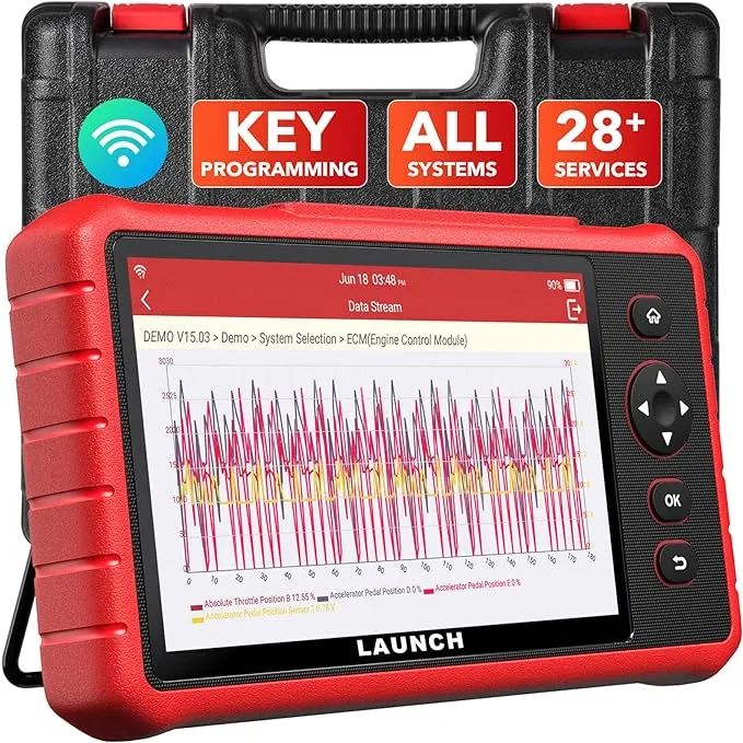 LAUNCH Scanner CRP909X Elite OBD2 Scanner Diagnostic Tool, 2022 Newest, 2-Year Updates ($200 Value), 28+ Services, All Systems Diagnostics, Key Programming, ABS Bleed, Power Balance, Injector Coding