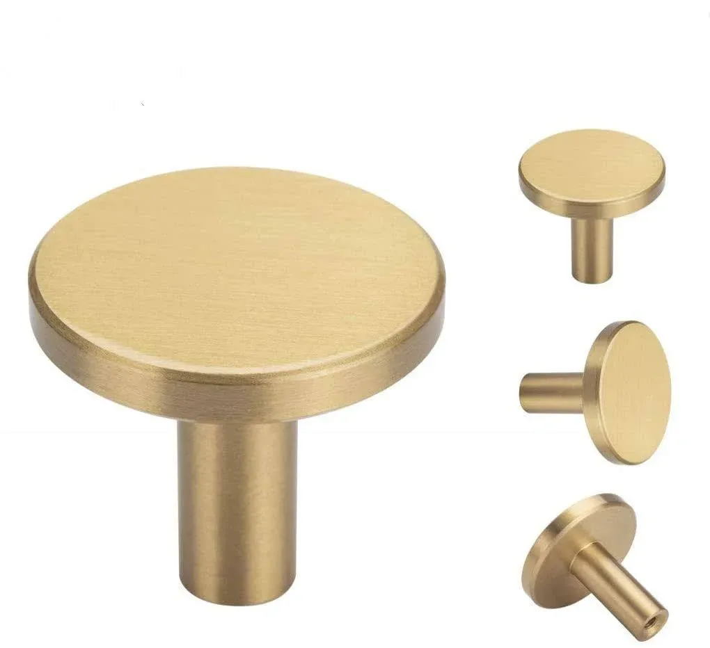 YANGQIHOME Pack of 4, Brushed Brass Decorative Wall Hooks, 32mm x 30mm, for ...