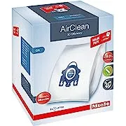 Miele AirClean - Bolsa de polvo 3D Efficiency, tipo GN, paquete de valor XL, 8 bolsas y 4 filtros