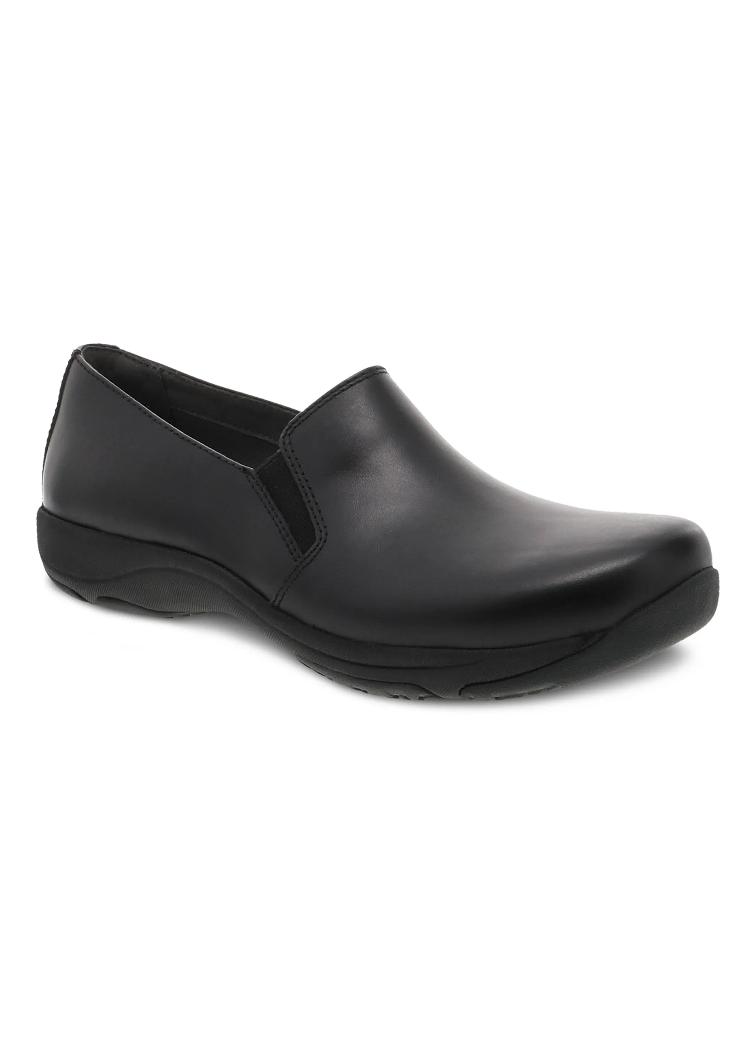 Dansko Women's Nora Black Leather Slip On Comfort Shoe 5.5-6 M US