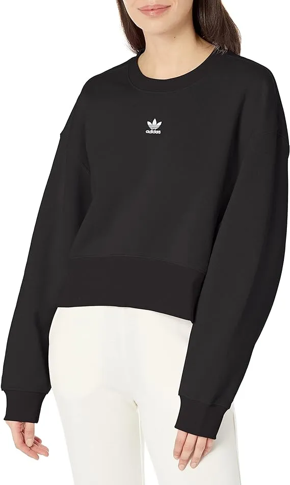 adidas Originals Women's Black Adicolor Essentials Sweatshirt