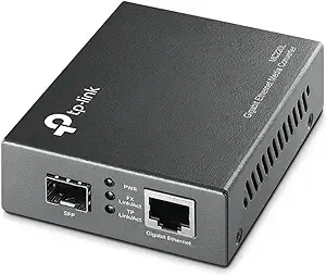 TP-Link MC220L | Gigabit SFP to RJ45 Fiber Media Converter | Fiber to Ethernet Converter | Plug and Play | Durable Metal Casing | Versatile Compatibility | Auto-Negotiation | UL Certified