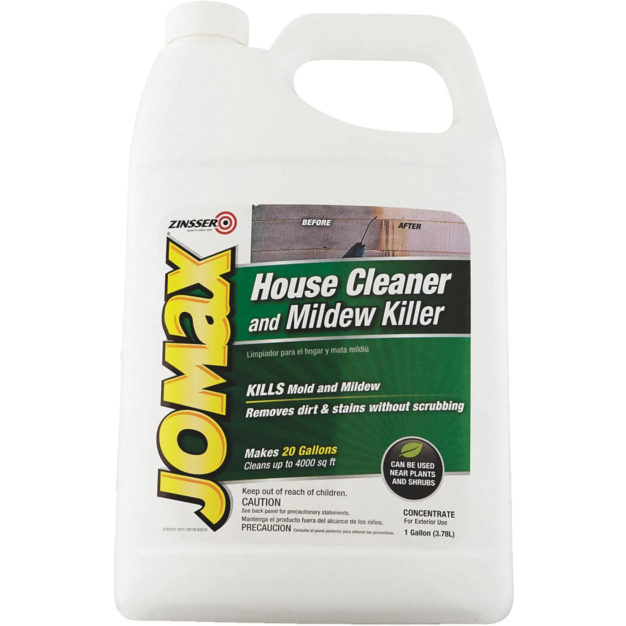 Zinsser 60104 Jomax Concentrated House Cleaner And Mildew Remover, 1 Quart