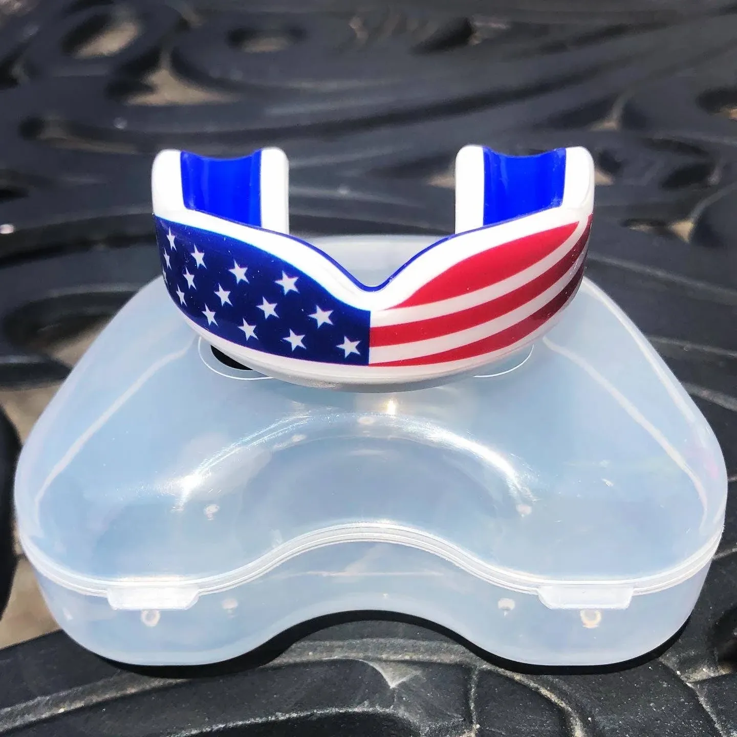 Oral Mart USA Flag Mouth Guard for Kids Youth American Flag Sports Mouthpiece for ...