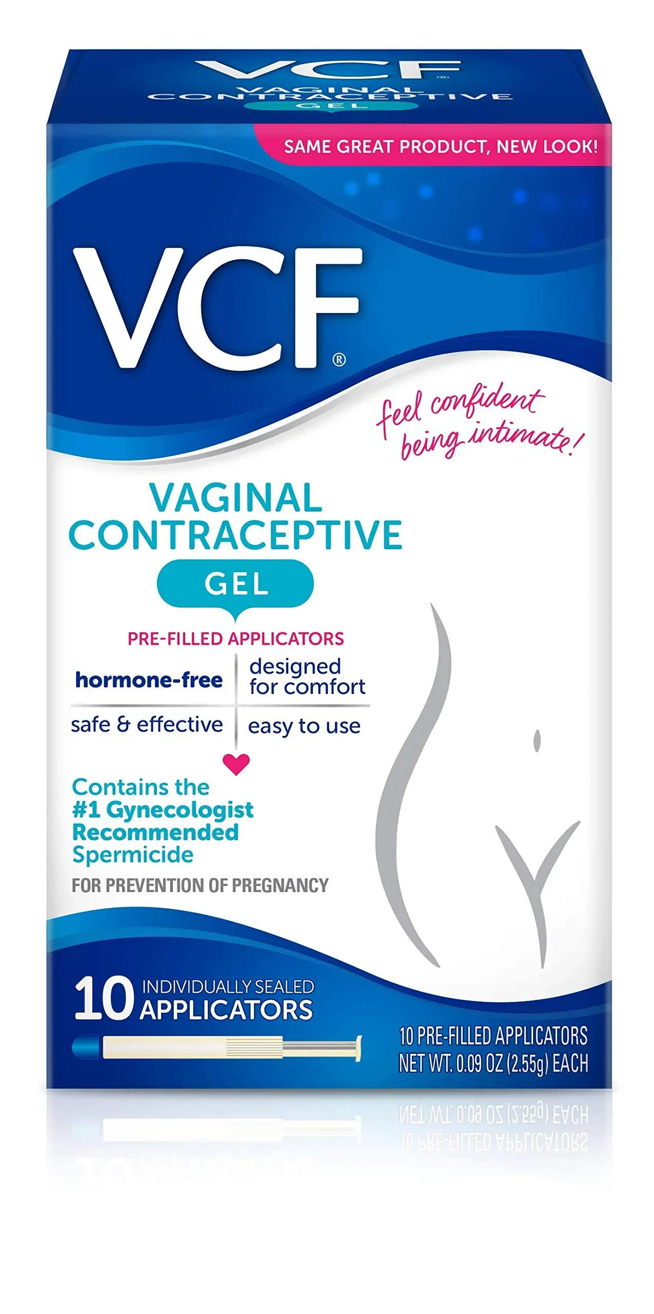 VCF Vaginal Contraceptive Pre-Filled Gel Applicators - 10 ct