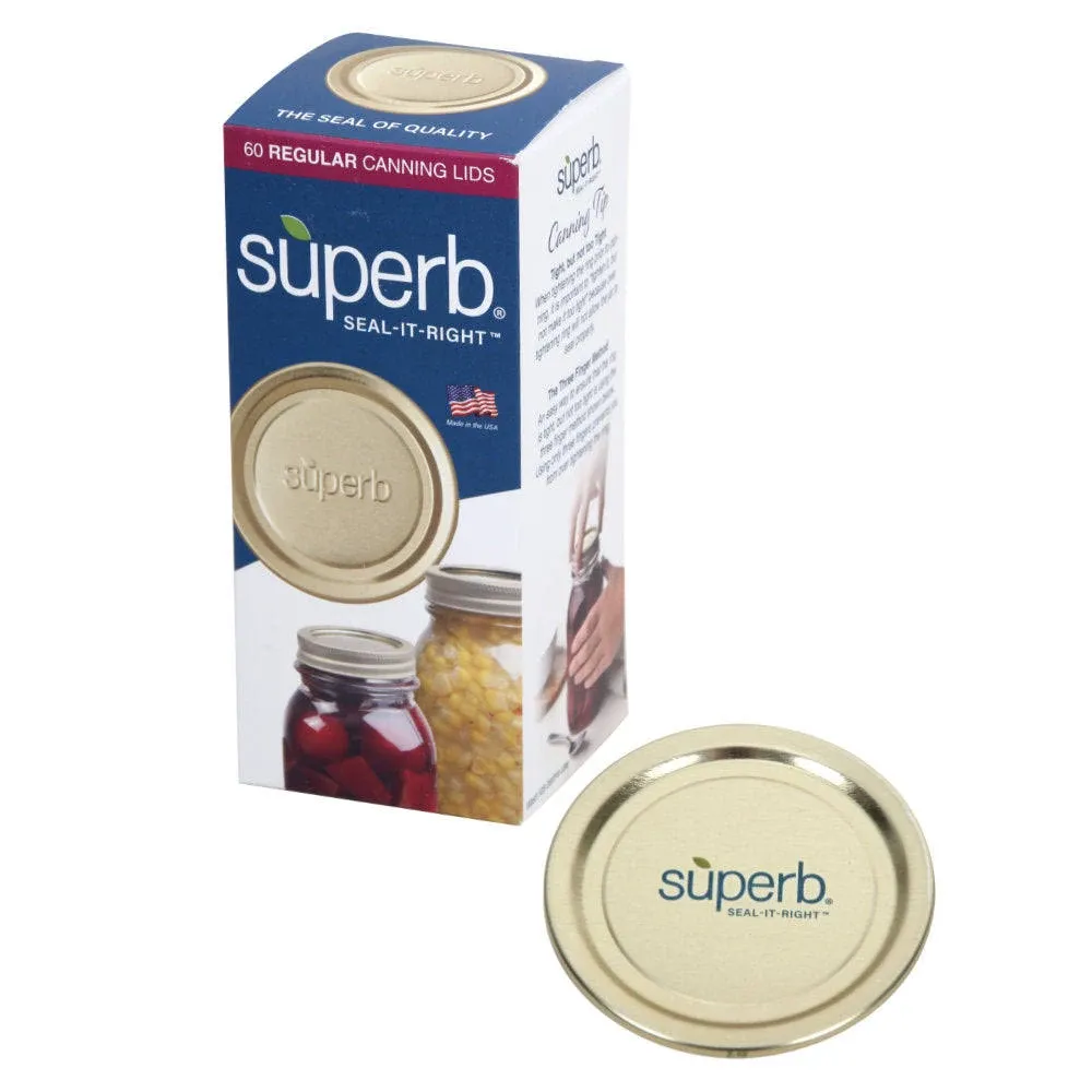 Superb Regular Mouth Canning Lid 156 PK