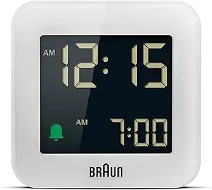 Braun Digital Radio Controlled Alarm Clock BC08W-DCF