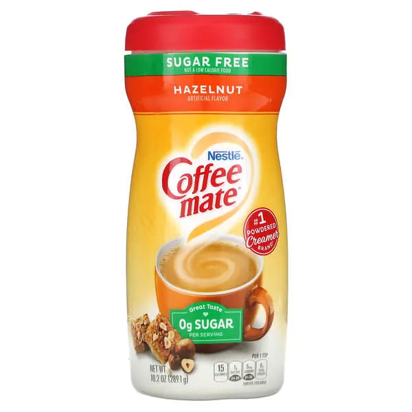 Coffee-Mate Sugar Free Hazelnut Powder Creamer