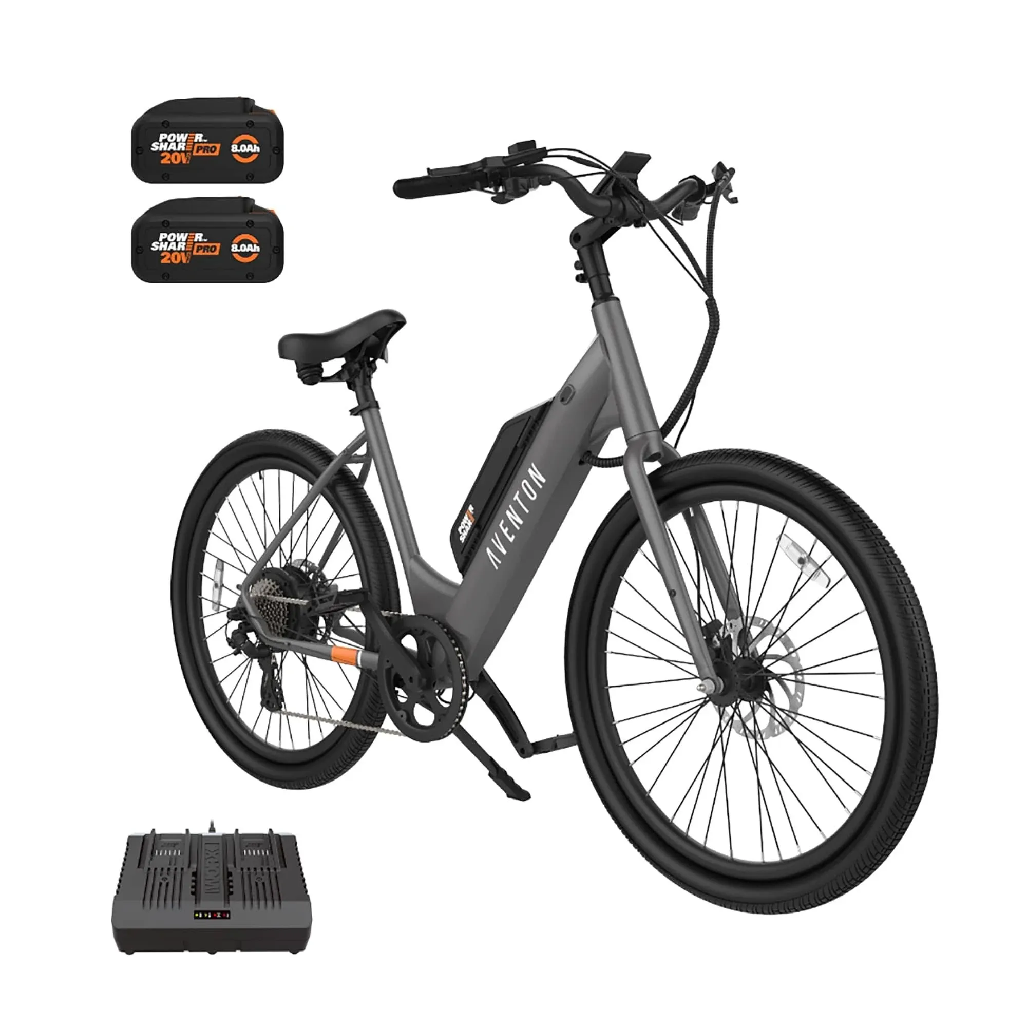 Aventon Ceb860l 40V Electric Bike for Adults Powered by Power Share, Fast Ebikes for Adults 20 MPH, Commuter Bike with Pedal Assist, Black