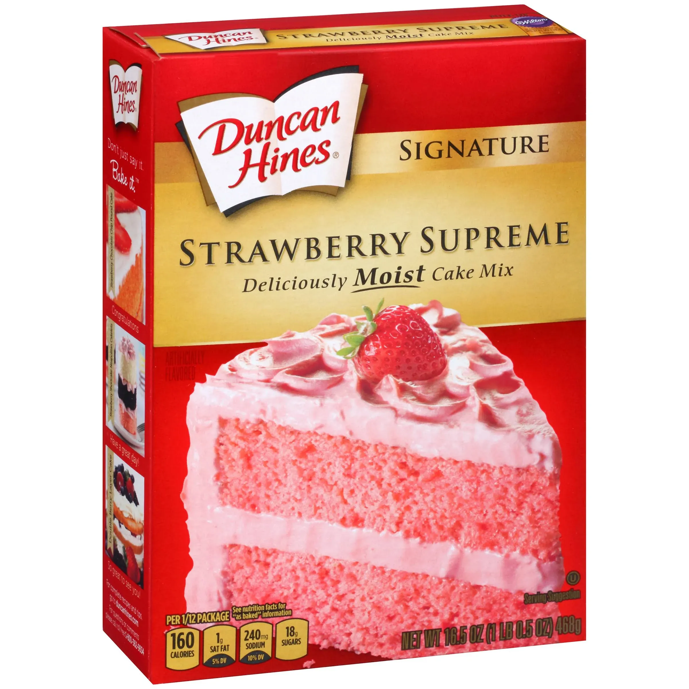 Signature Cake Mix, Strawberry Supreme, 16.5 Oz