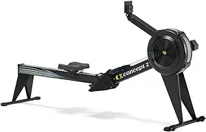 Concept2 RowErg Indoor Rowing Machine with Tall Legs - PM5 Monitor, Device Holder, Adjustable Air Resistance, Easy Storage