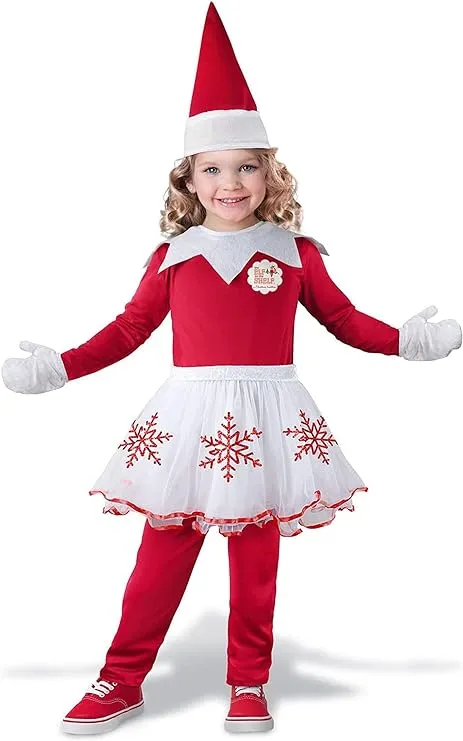 Girls Elf on the Shelf Costume