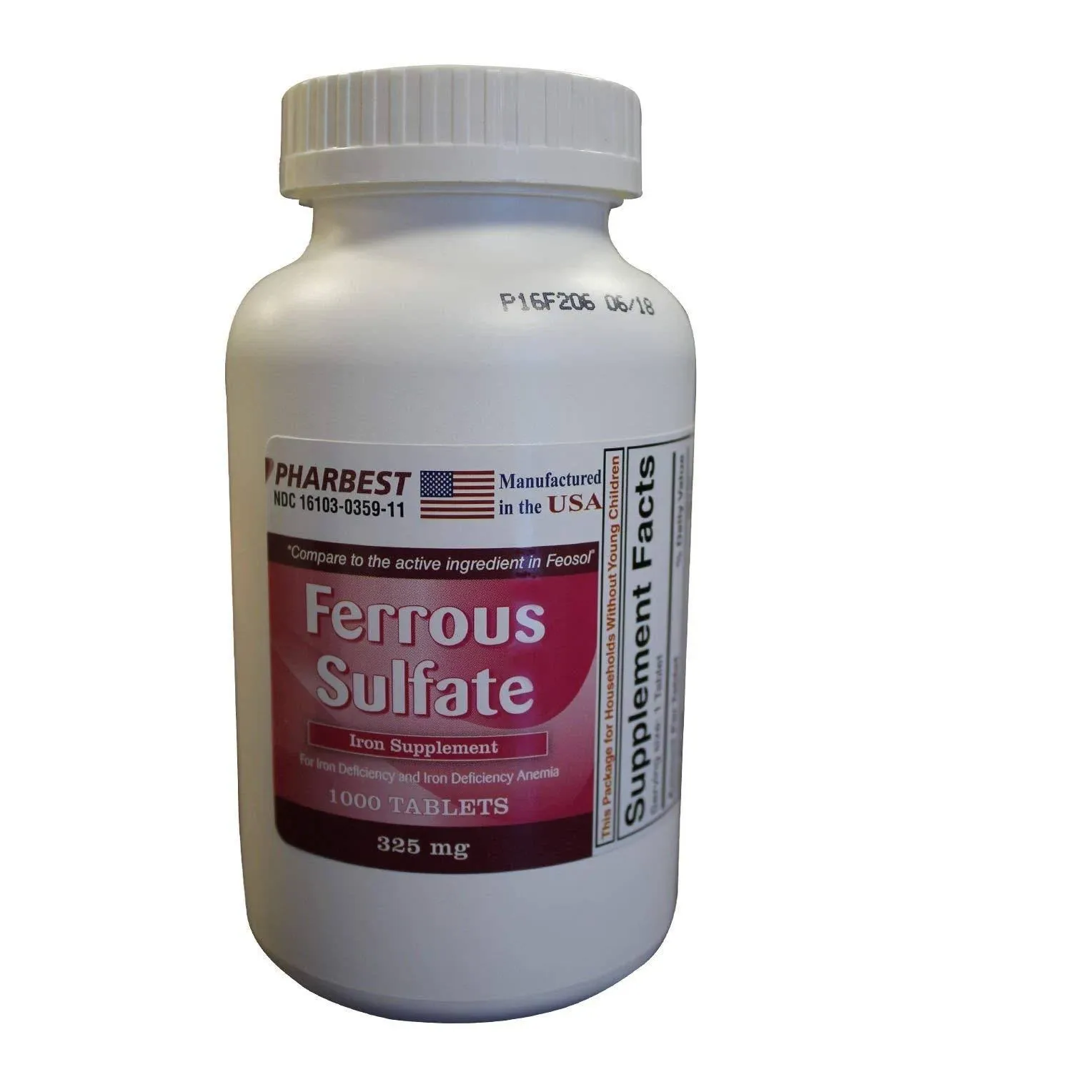 Pharbest Ferrous Sulfate 325 mg Tablets