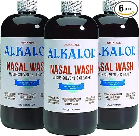 Alkalol Solution Original Nasal Wash, 3 Count -16 fl oz, 16 fl oz (pack of 3)