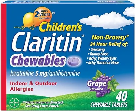 Claritin Children's 24 Hour Chewable Tablets