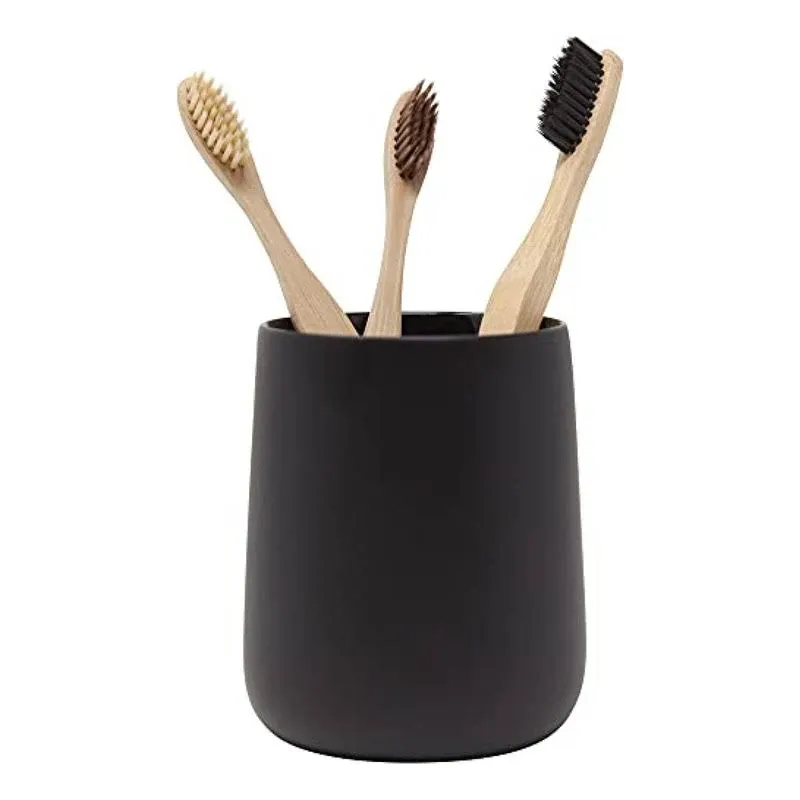 Yew Design Matte Black Toothbrush Holder for Bathroom Tooth Brushing Holder Toothbrush Holders