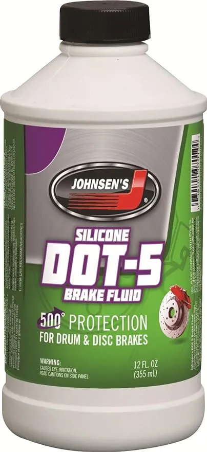 Johnsen's 7012-6 Silicone DOT-5 Brake Fluid - 12 oz.