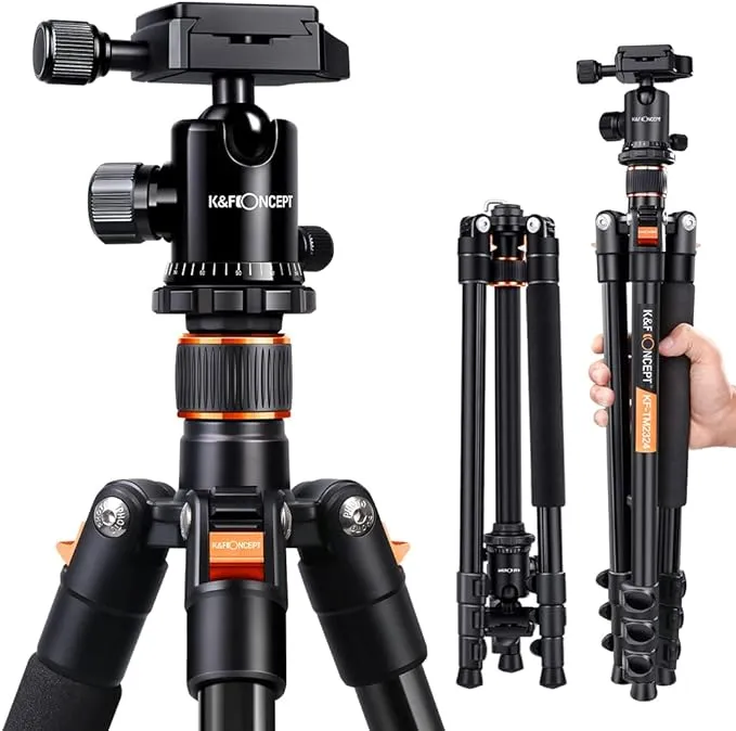 K&F Concept 64/162cm DSLR Lightweight Camera Tripod With Ball Head, Quick Release Plate   Lightweight And Compact Aluminum Camera Lightweight Camera Tripoda For Travel From Miyuefang, $110.40 | DHgate.Com