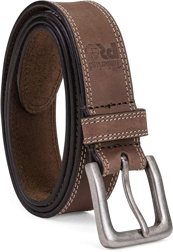 Timberland Pro Men's 38mm Brown Boot Leather Belt - 44