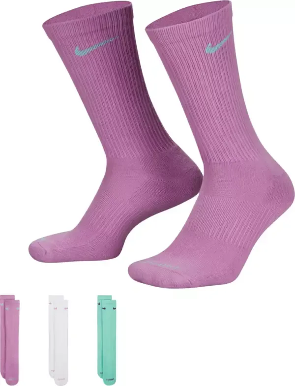 Nike Everyday Plus Cushioned Training Crew Socks (3 Pair)