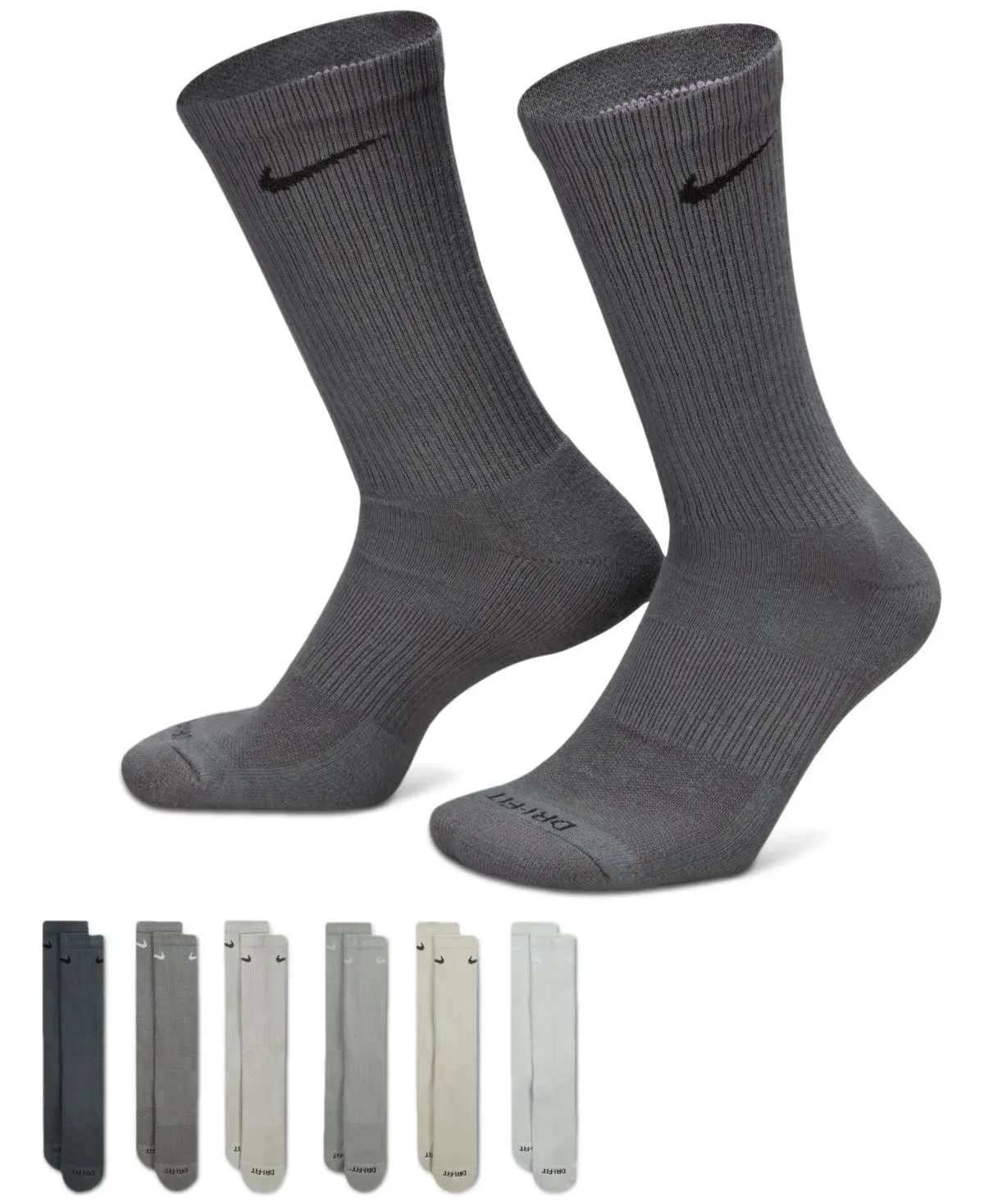 Sokken Nike Everyday Plus Cushioned Training Crew Socks (6 Pairs)