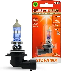 Sylvania 9006 SilverStar Ultra Halogen Headlight Bulb, Pack of 1.