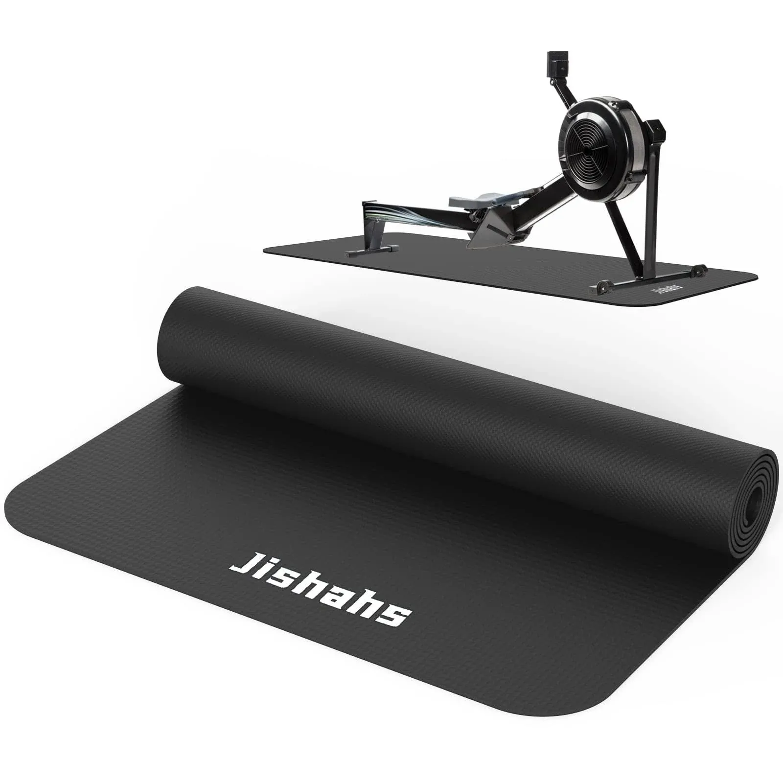 JISHAHS Universal Indoor Rowing Machine Mat- 85 x 23 ft Exercise Equipment Mat ...