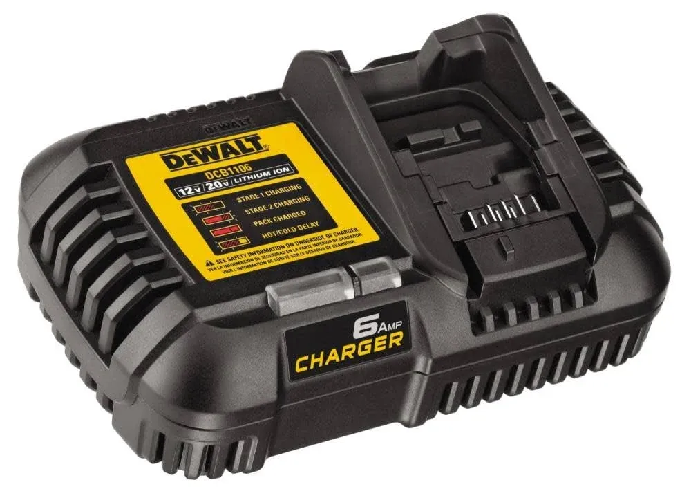 Wall Mount for DeWalt DCB1106 Charger with Optional 20v Max Battery Mounts