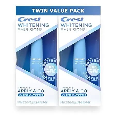 Crest Whitening Emulsions on The Go Teeth Whitening Gel Kit Built in Applicator