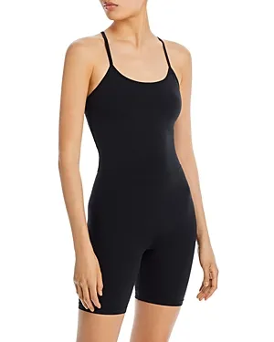 Shop Splits59 Women's Airweight Short Jumpsuit In Black