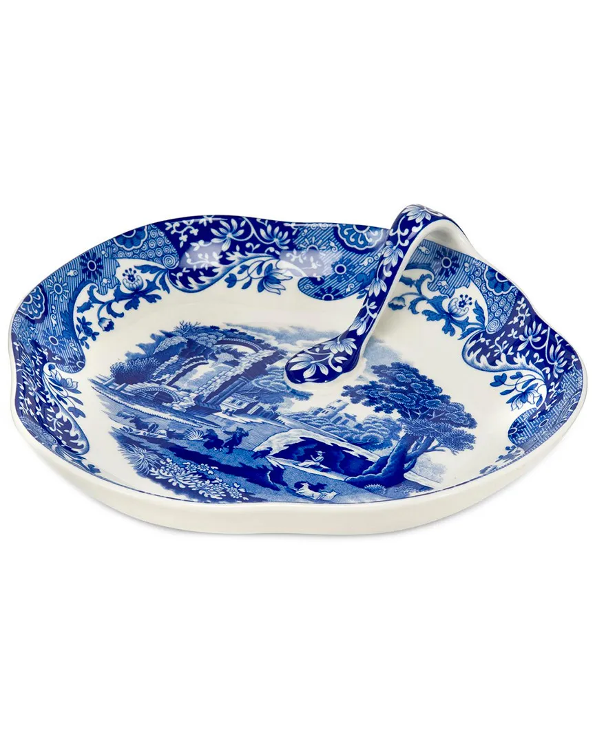 Blue Italian Handled Tray