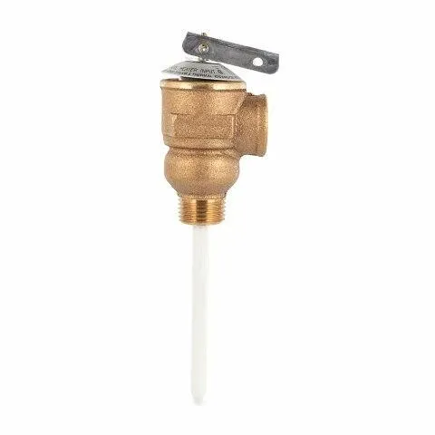 Camco Temperature & Pressure Relief Valve 1/2" w/4" Probe