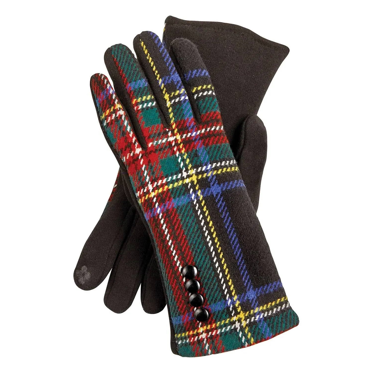 Top It Off Women's Plaid Gloves - Touchscreen Friendly Winter Hand Warmers