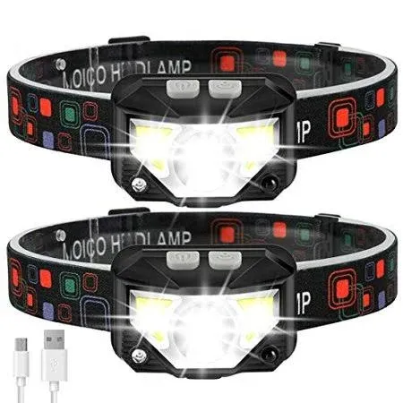 Headlamp Rechargeable 1100 Lumen Super Bright Led Head Lamp Flashlight With Whit