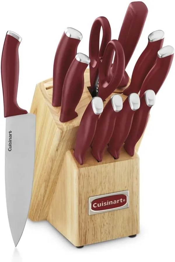 Cuisinart 12-Piece Cutlery Block Set Red