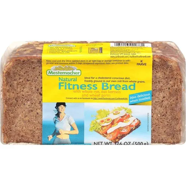 Mestemacher Fitness Bread, Natural - 17.6 oz