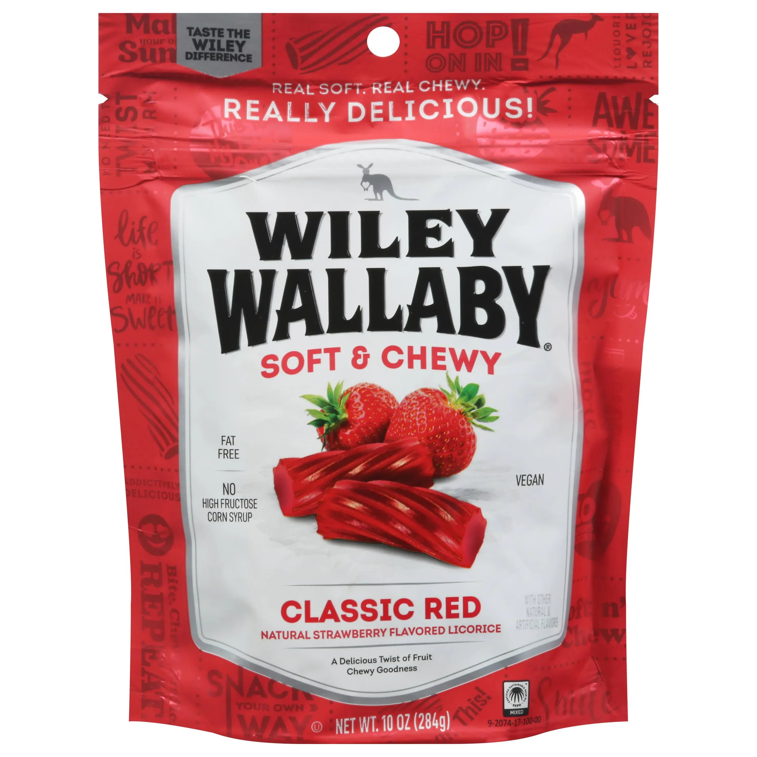 Wiley Wallaby Licorice - 10 oz - Red