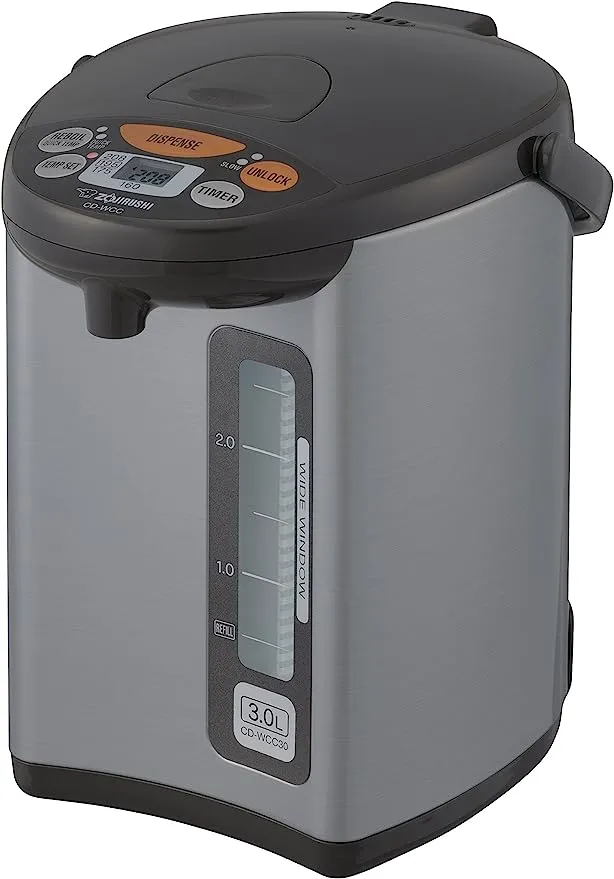 Zojirushi CD-WCC40 Micom Water Boiler & Warmer, 135 oz. / 4.0 Liters, Silver