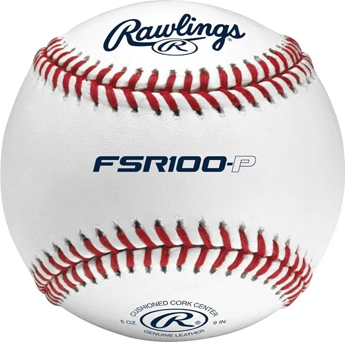 Rawlings | R100-P Practice Baseballs | Collegiate | High School | Youth | Flat/Raised Seam Options