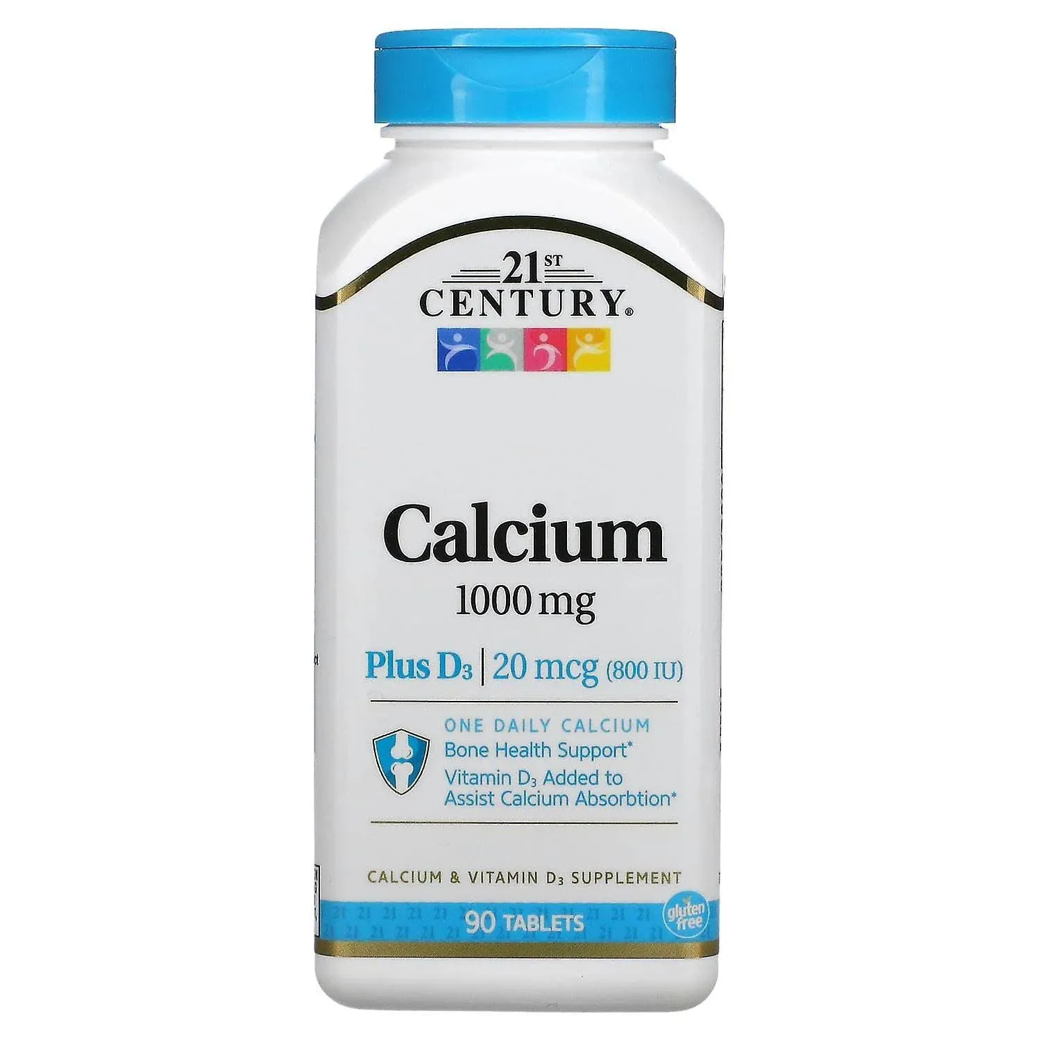 21st Century Calcium Plus D3 - 1000 MG - 90 Tablets