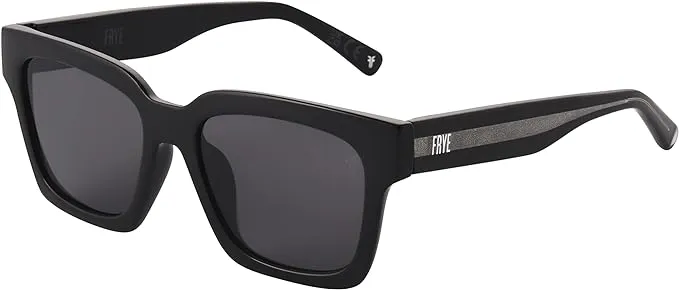 Frye Lisa Womens Square Sunglasses, Black, 54mm