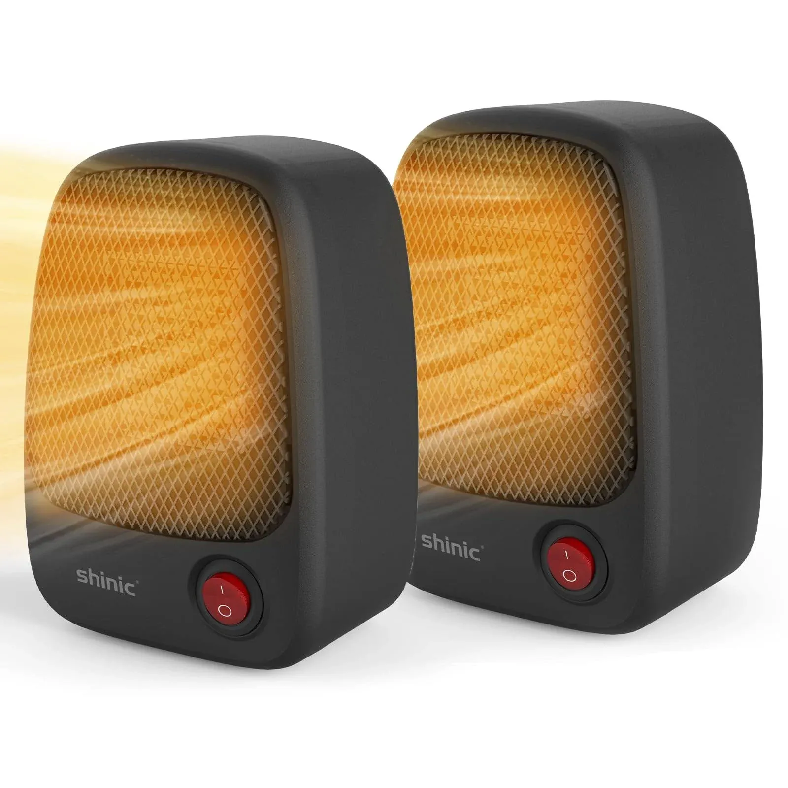 SHINIC 2 Pack Ceramic Personal Mini Heater