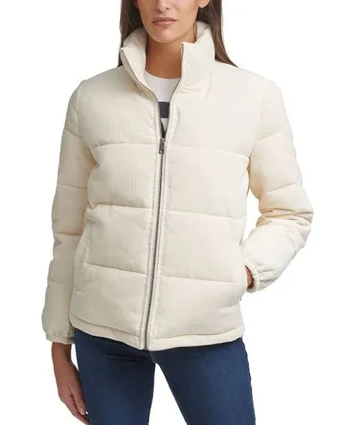 Levi&#039;s Women&#039;s Zoe Corduroy Puffer Jacket (Standard &amp; Plus Sizes)