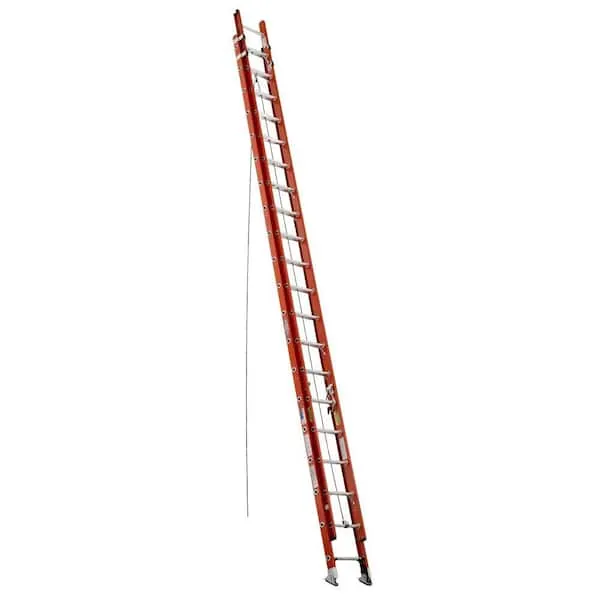 Werner 40 ft. H x 19 in. W Fiberglass Extension Ladder Type 1A 300 lb.